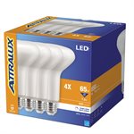 4PK Bulb BR30 Flood LED Dimmable E26 Base 7.2W Bright White