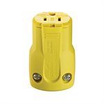 Electrical QuickGrip Female Connector 15A-125V 3-Wire Yellow