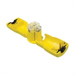 Electrical QuickGrip Female Connector 15A-125V 3-Wire Yellow