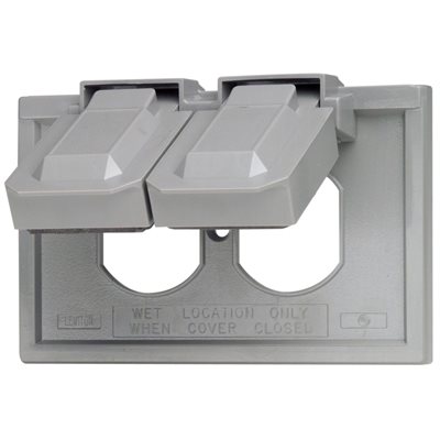 1-Gang Weatherproof Wallplate Grey