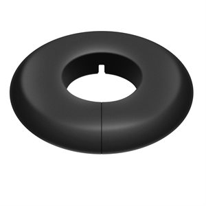 Split Pipe Flange; Matte Black