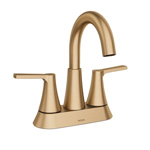 Mikah Bathroom Faucet 2 Hdle High Arc Bronzed Gold