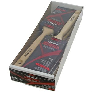 4PK Paint Brush Set Red Frost 2.5in (63mm) Contractor