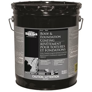 Black Jack Non-Fibrated Roof & Foundation Coating 18.93L