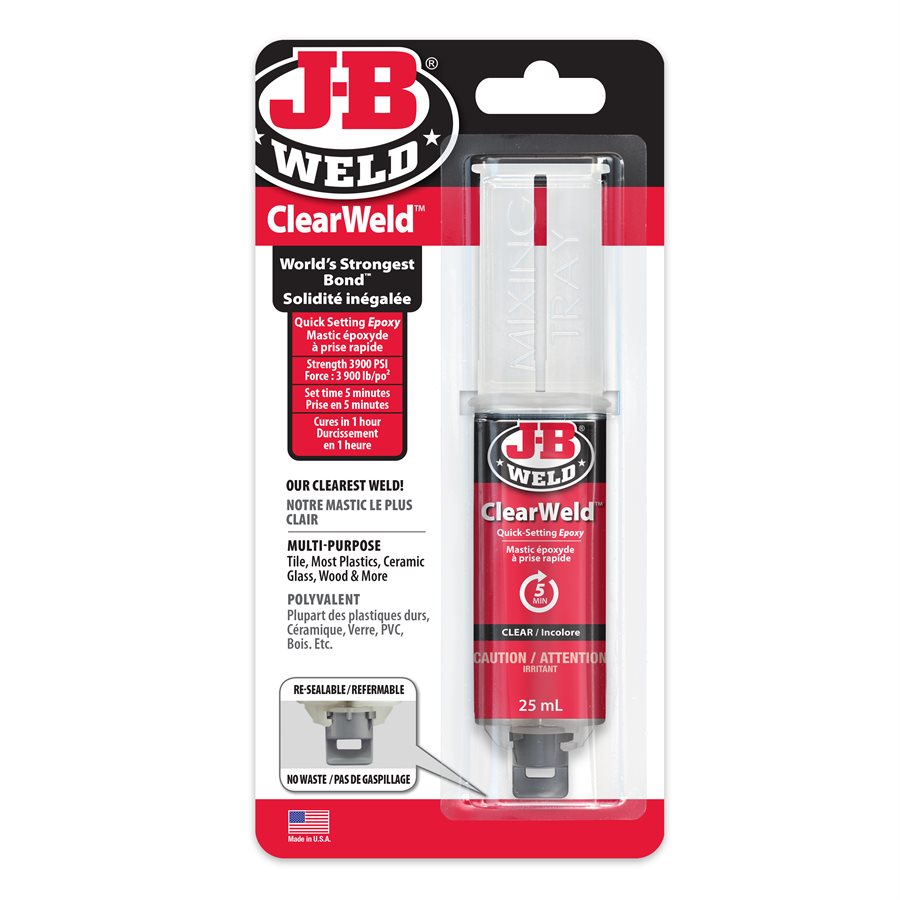 J-B Weld Clearweld Syringe 25Ml