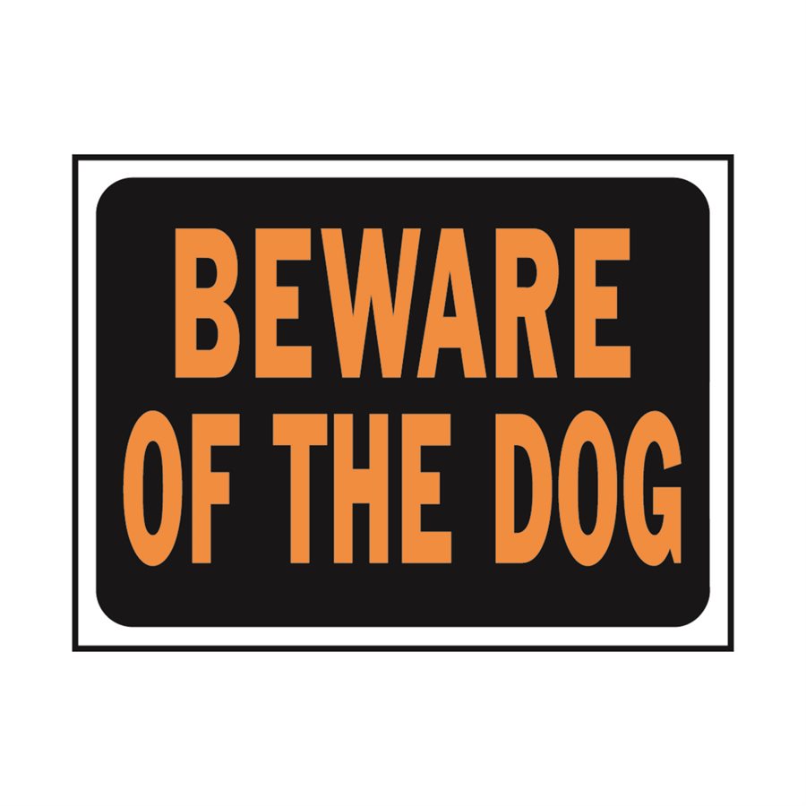 Sign Beware Of Dog