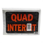 10pk Sign Quad Interdit 8.5in x 12in