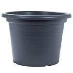 Pot Cilindro en Plastique Anthracite 22.5cm