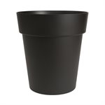 Viva Self-Watering Planter Plastic Round 17x19in Black