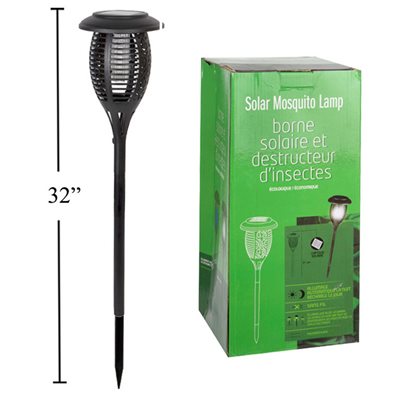 Solar LED Light UV Bug Zapper Garden Stake 31.5in