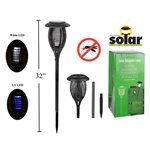 Solar LED Light UV Bug Zapper Garden Stake 31.5in