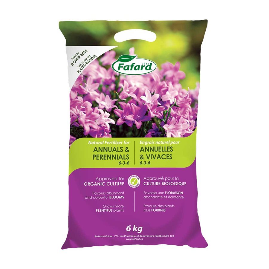 6-3-6 Natural Fertilizer For Annuals And Perennials 6kg